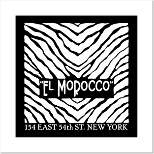 Vintage El Morocco Defunct Nightclub NYC Prohibition Era Speakeasy Posters and Art